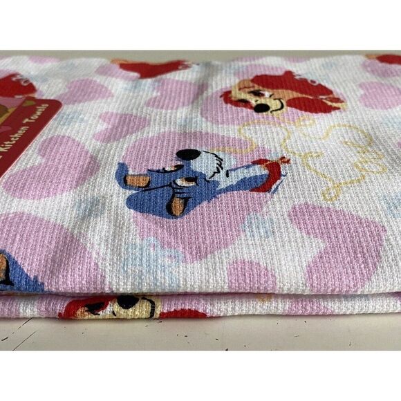 2 Pack Disney Lady And The Tramp Kitchen Towels Hearts Valentines Day NEW - Picture 5 of 13